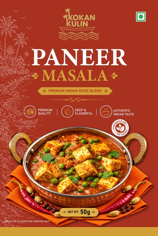 Kokan Kulin Paneer Masala packaging artwork